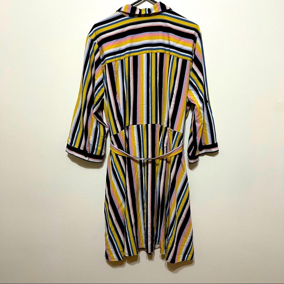 FTF Striped Shirt Dress - Picture 3 of 5